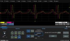 Tameq-Application Note-Oszilloskop-WaveSurfer 3000-Erfasste Kurve mit dem integrierten Arbiträrgenerator abspielen (D)