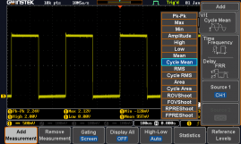 36 Measurement Parameter Selections - Vertical Parameters