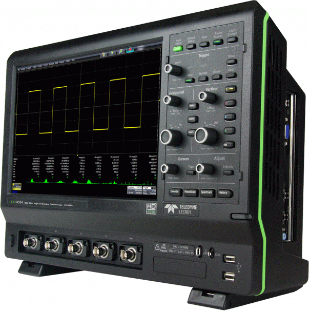 Teledyne LeCroy High Definition 4000 Oszilloskop mit Bandbreiten von 200 MHz bis 1 GHz